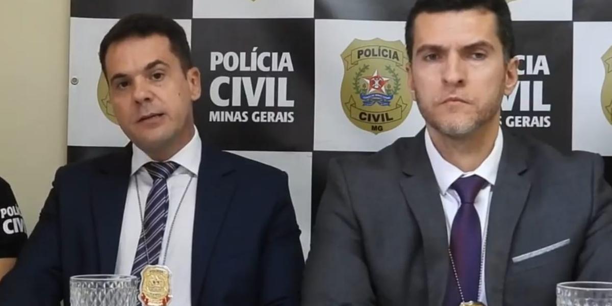 Delegados da Polícia Civil detalharam o crime e a prisão ocorrida em Cataguases (Divulgação/PCMG)