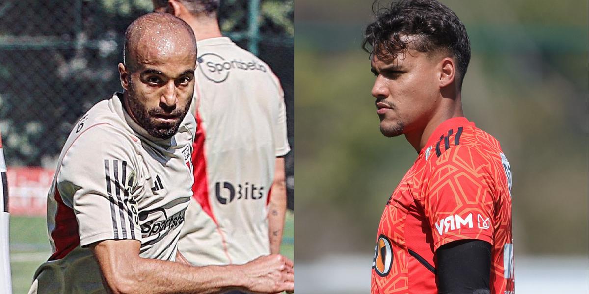 Galo vai em busca de acabar com a má fase e garantir a primeira vitória de Felipão (Montagem / Foto: Reprodução Twitter São Paulo / Pedro Souza - Atlético)