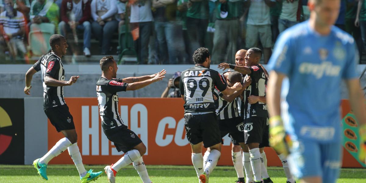 Com gol de Leandro Donizete, Galo venceu o Palmeiras no Allianz Parque, em 2016 (Bruno Cantini / Atlético)