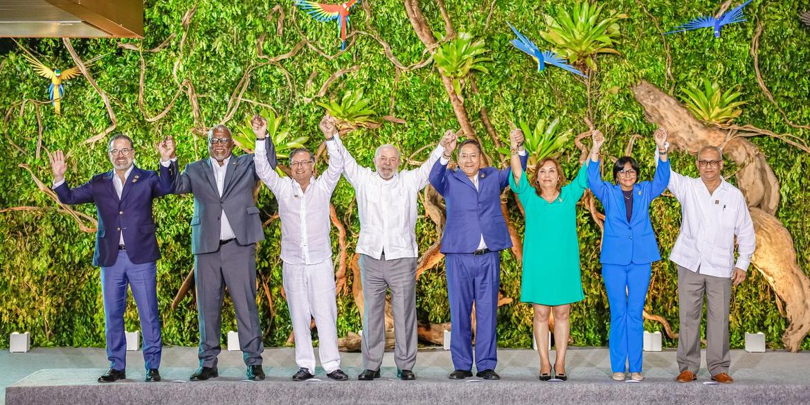 Belém (PA), 08.08.2023 - Presidente Lula participa da reunião dos Chefes de Estado e de Governo dos países signatários do Tratado de Cooperação Amazônica (TCA), em Belém (PA). (Ricardo Stuckert / PR)