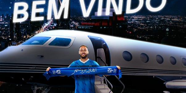 Al-Hilal deu as boas-vindas ao atacante Neymar (reprodução / redes sociais Neymar)