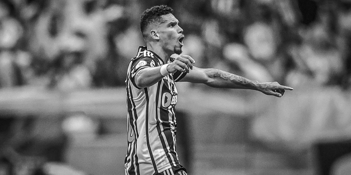 Paulinho marca duas vezes na vitória sobre o Santos na estreia da Arena MRV (Pedro Souza / Atlético)