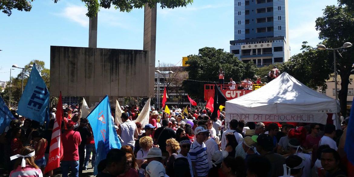 Belo Horizonte – Na capital mineira, manifestantes do Grito dos Excluídos pedem revogação da reforma trabalhista (Léo Rodrigues/Agência Brasil)