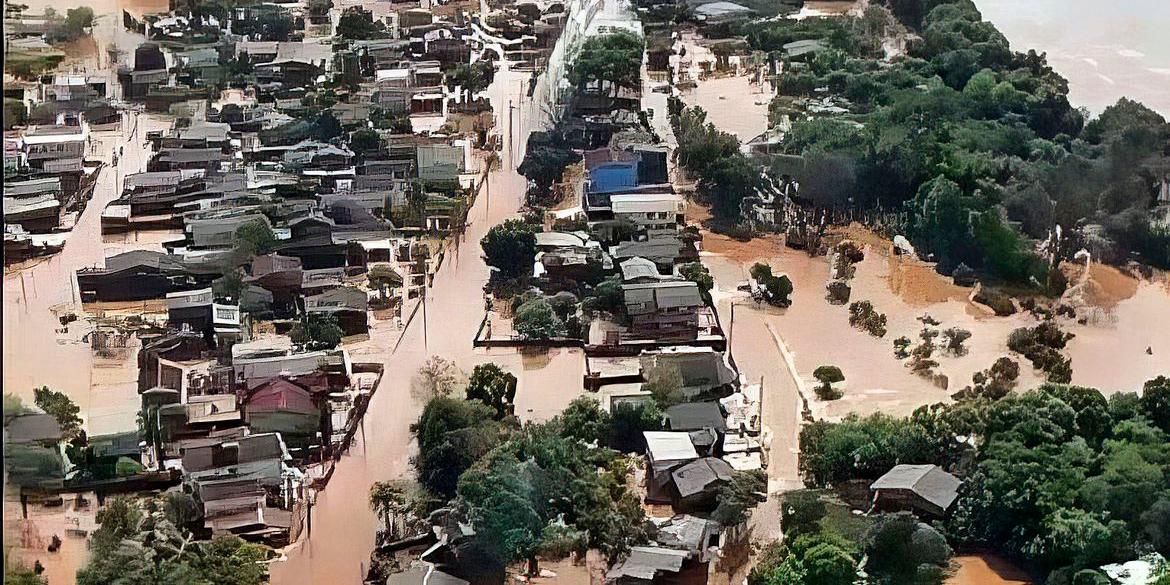 Sobrevoo, assistência e resgate de pessoas ilhadas em Bom Retiro do Sul (RS) (Marinha do Brasil/RS)