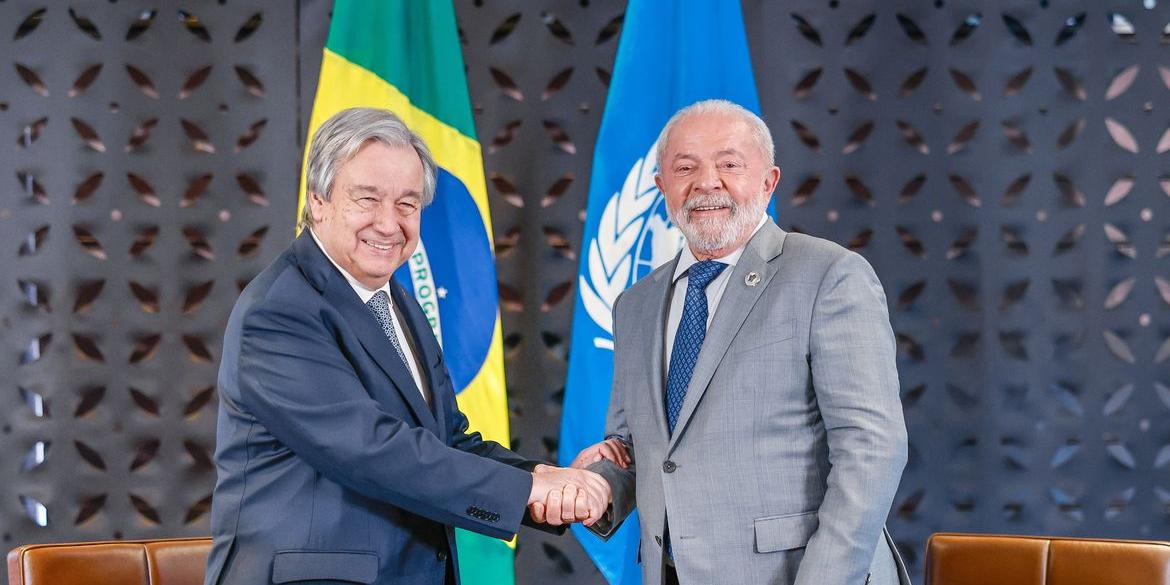 21.05.2023 - Presidente da República, Luiz Inácio Lula da Silva, durante Encontro com o Secretário-Geral da Organização das Nações Unidas, António Guterres. Hiroshima, Japão (Ricardo Stuckert)