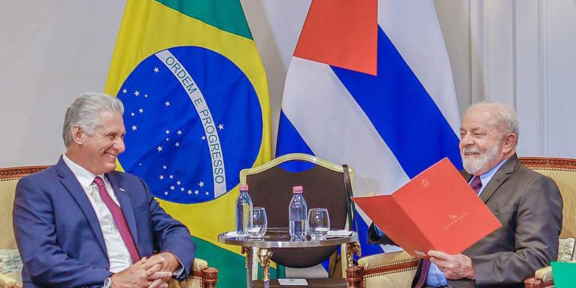 Paris, França, 22.06.2023 – Em Paris, Presidente Lula se encontra com o Presidente da República de Cuba, Senhor Miguel Díaz-Canel Bermúdez. (Ricardo Stuckert / PR)