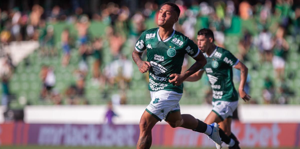 Bruninho marcou dois gols na vitória do Bugre contra o Tombense, no dia 17 de setembro (Reprodução/ Guarani)