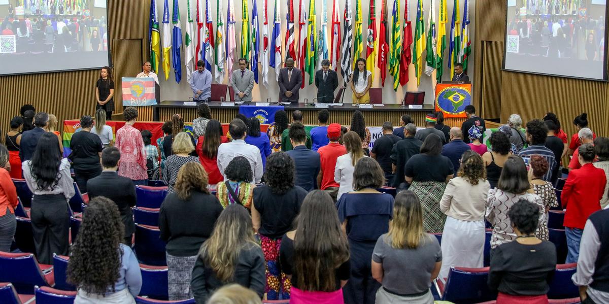 Cerimônia de posse dos novos integrantes do Comitê Intersetorial de Acompanhamento e Monitoramento da Política Nacional para População em Situação de Rua (CIAMP-Rua) (José Cruz/Agência Brasil)