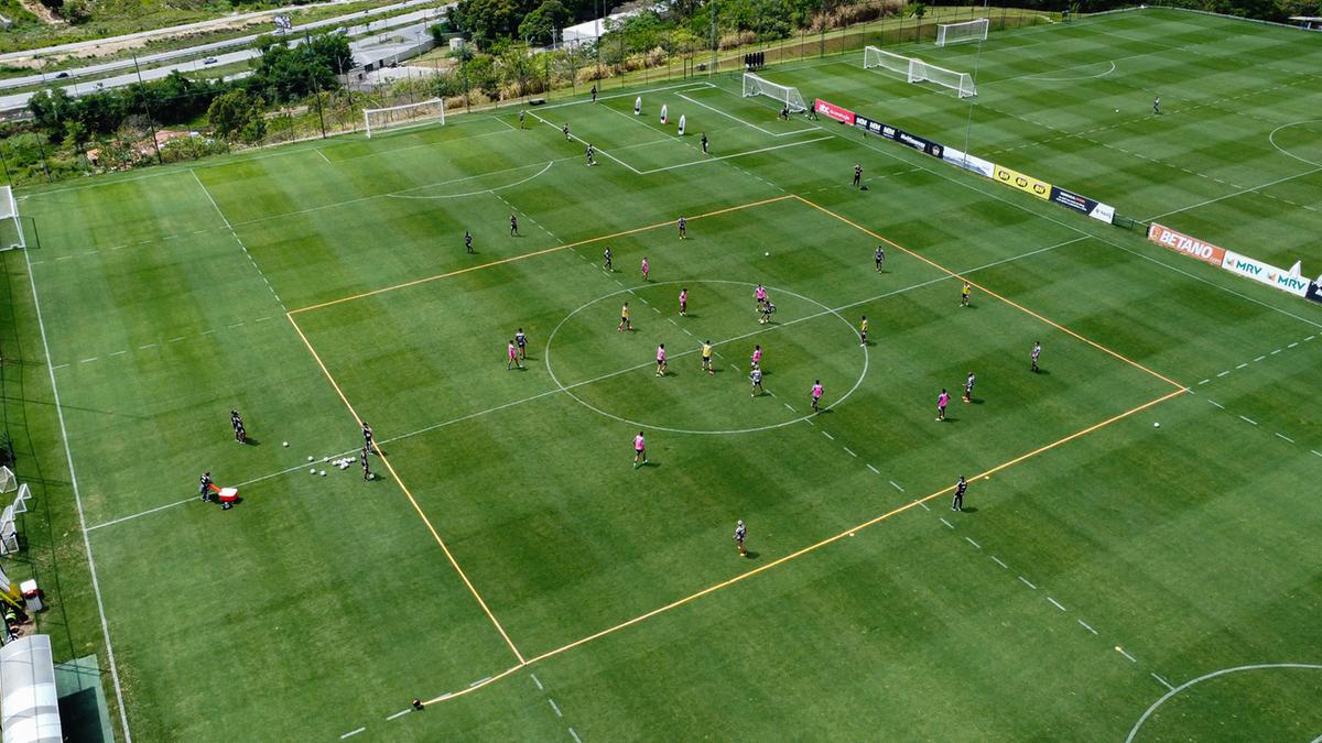 Treino do Galo no domingo no CT (Pedro Souza / Atlético)