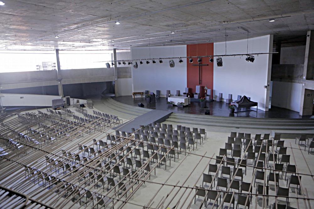 Templo provisório (Fernando Michel/Hoje em Dia)