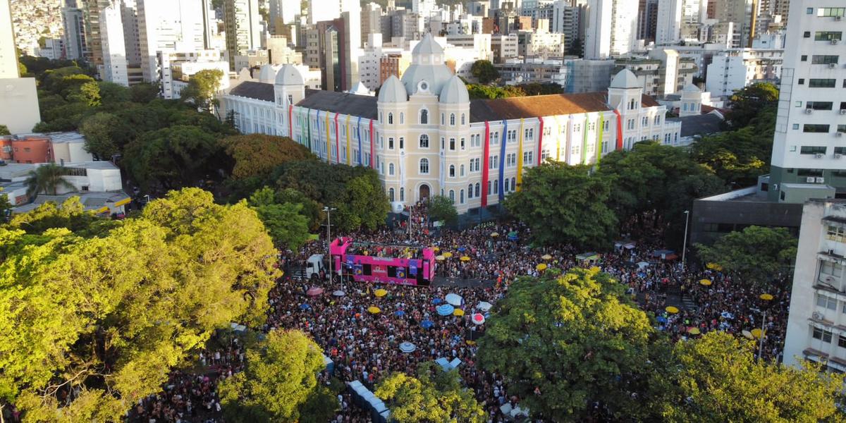 Bartucada levou multidão às ruas de BH no Carnaval do ano passado (Paulo Colen/Divulgação)